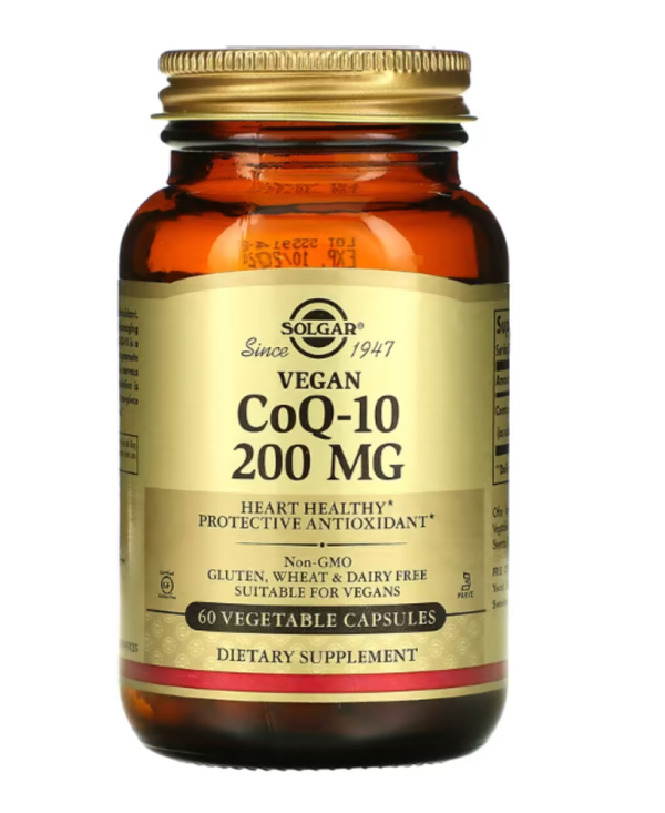 Solgar, Vegan CoQ-10, 200 mg, 60 Vegetable Capsules
