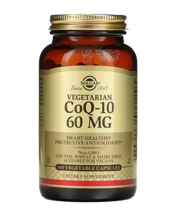 Solgar, Vegetarian CoQ-10, 60 mg, 180 Vegetable Capsules