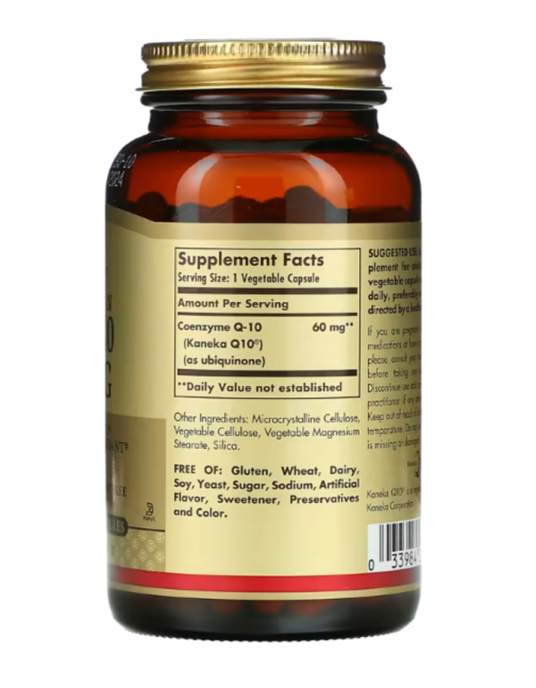 Solgar, Vegetarian CoQ-10, 60 mg, 180 Vegetable Capsules