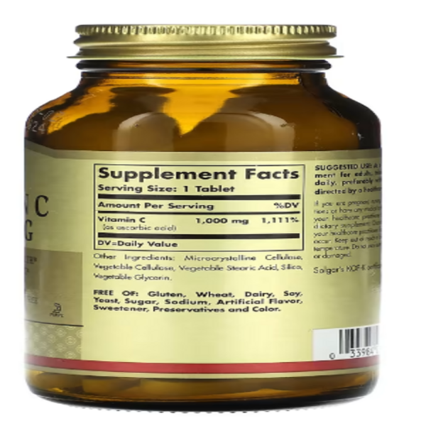 Solgar, Vitamin C, 1,000 mg, 90 Tablets