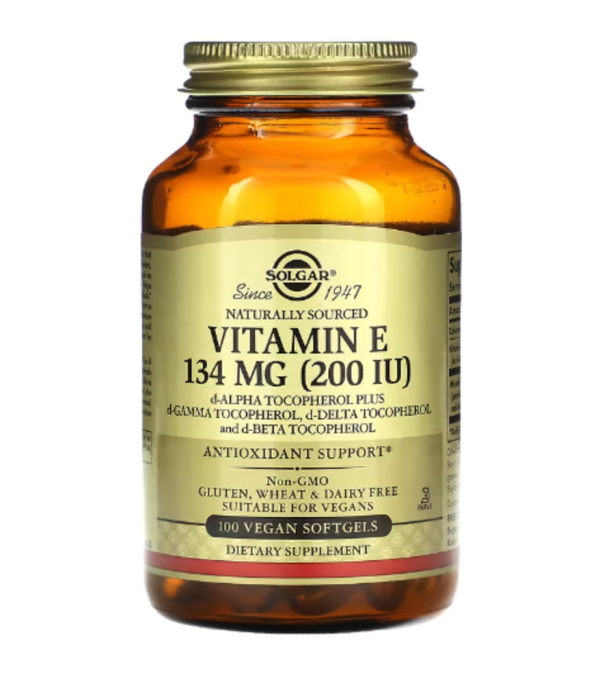 Solgar, Vitamin E, 134 mg (200 IU), 100 Vegan Softgels
