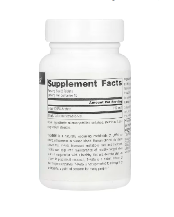 Source Naturals, 7-Keto®, DHEA Metabolite, 100 mg, 30 Tablets (50 mg per Tablet)
