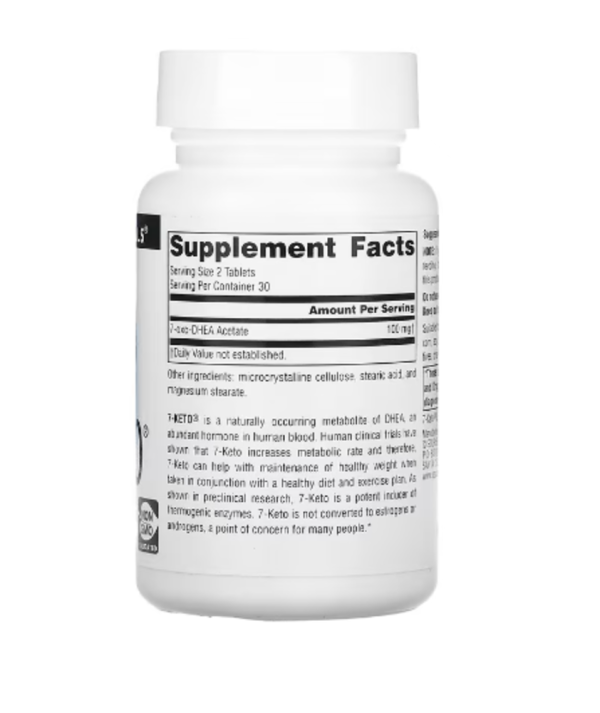 Source Naturals, 7-Keto, DHEA Metabolite, 50 mg, 60 Tablets