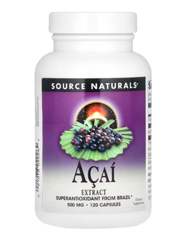 Source Naturals, Acai Extract, 500 mg, 120 Capsules (250 mg per Capsule)