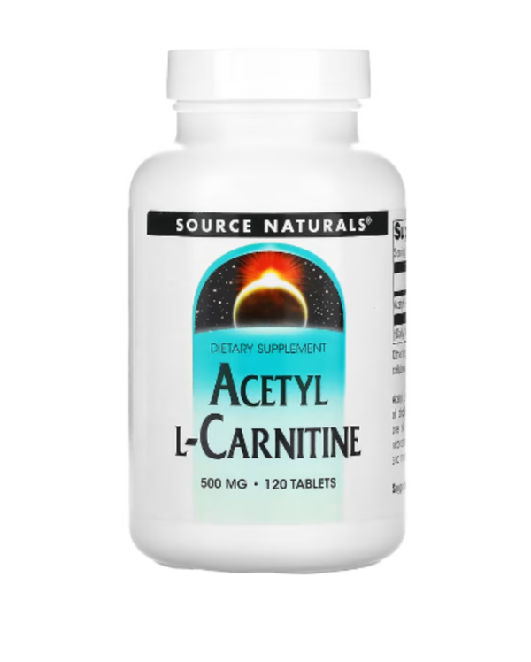Source Naturals, Acetyl L-Carnitine, 500 mg, 120 Tablets