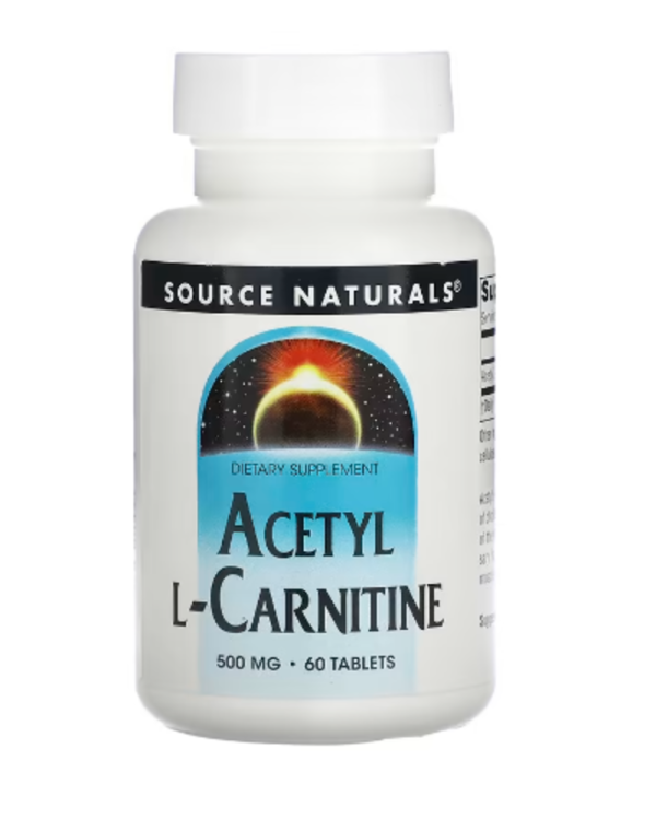 Source Naturals, Acetyl L-Carnitine, 500 mg, 60 Tablets