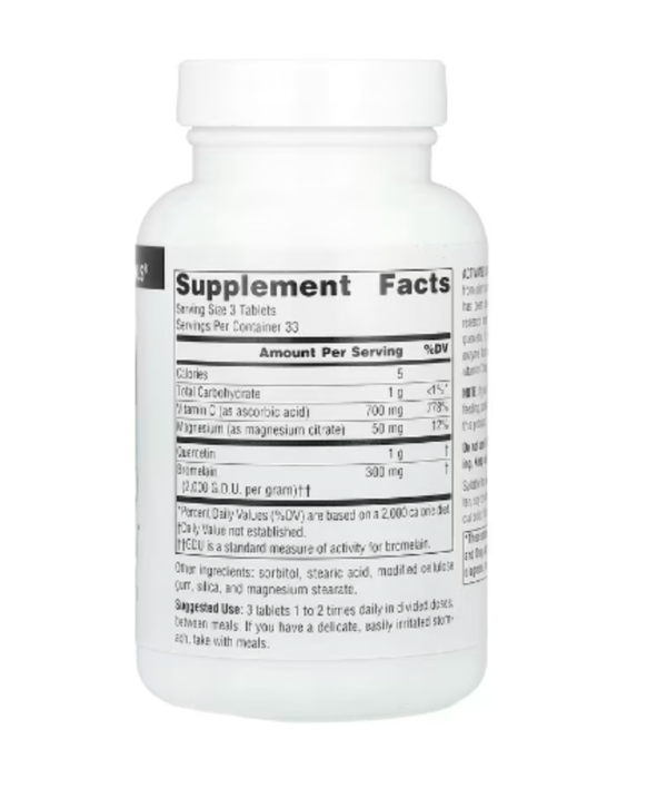 Source Naturals, Activated Quercetin™, Bioflavonoid Complex, 100 Tablets