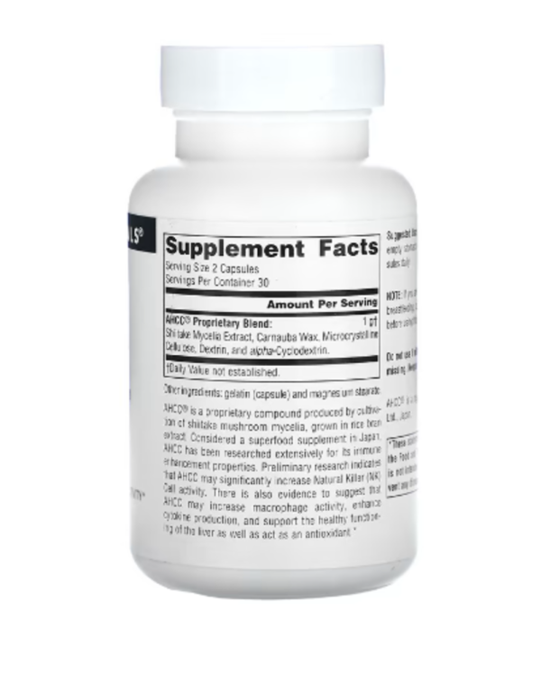 Source Naturals, AHCC, 500 mg, 60 Capsules
