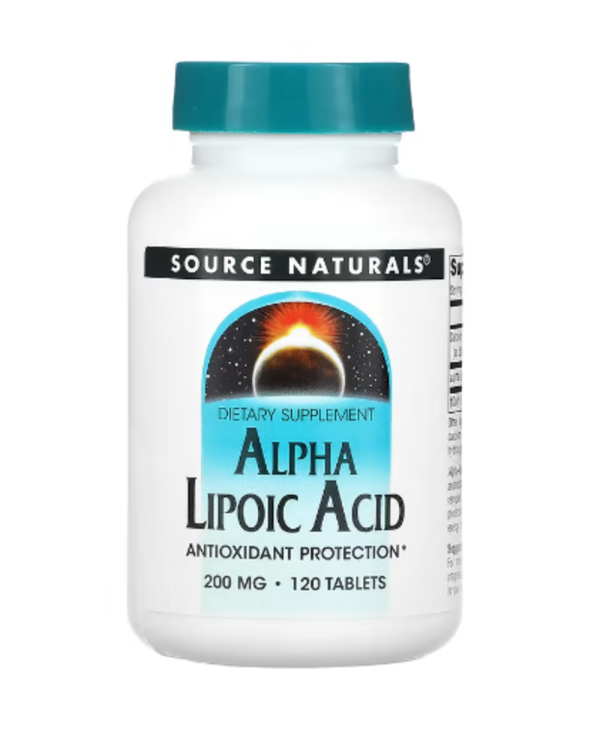 Source Naturals, Alpha Lipoic Acid, 200 mg, 120 Tablets