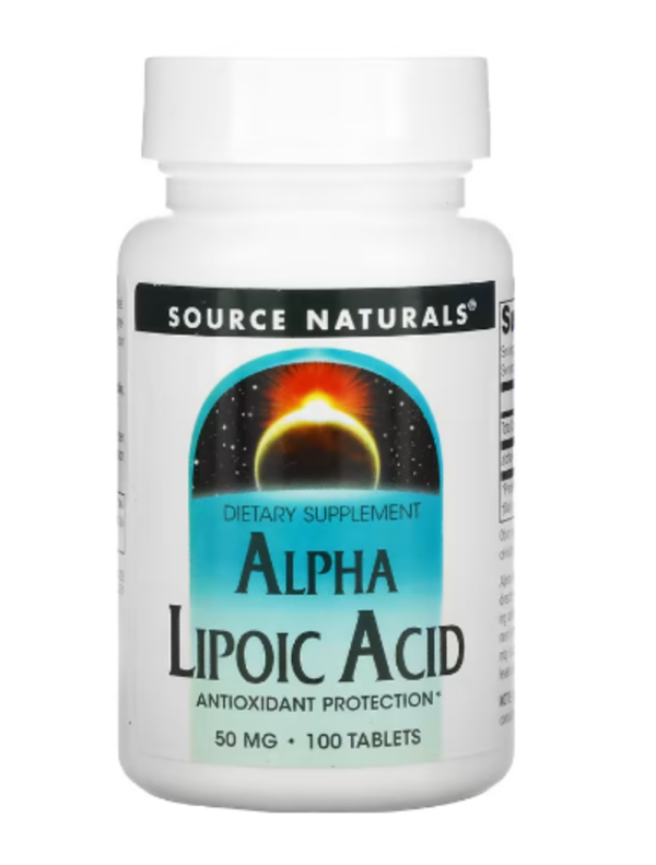 Source Naturals, Alpha Lipoic Acid, 50 mg, 100 Tablets