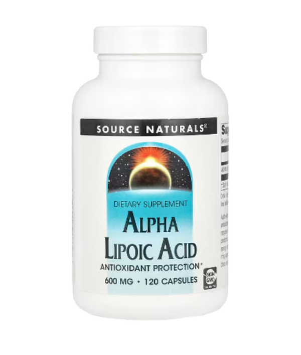Source Naturals, Alpha Lipoic Acid , 600 mg , 120 Capsules