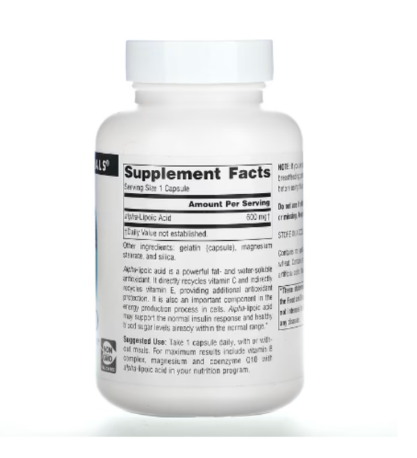 Source Naturals, Alpha Lipoic Acid, 600 mg, 60 Capsules