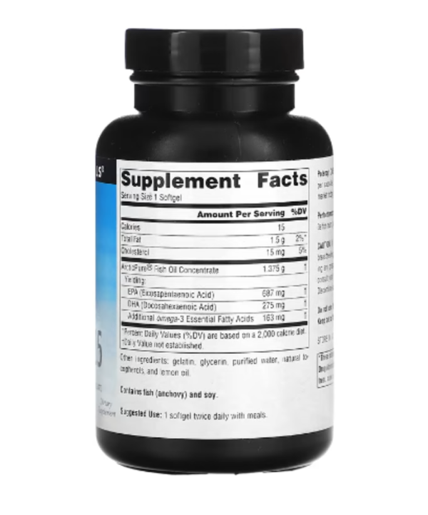 Source Naturals, Arctic Pure, Omega-3 Fish Oil, 1,125 mg, 60 Softgels
