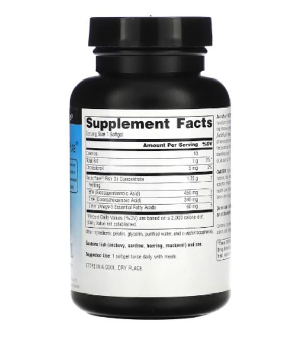 Source Naturals, Arctic Pure, Omega-3 Fish Oil, Ultra Potency, 850 mg, 60 Softgels
