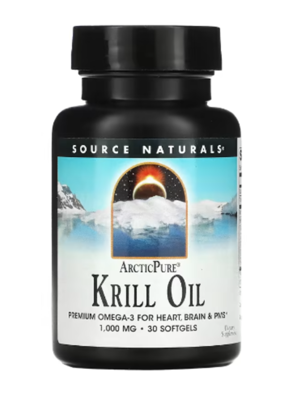 Source Naturals, ArcticPure, Krill Oil, 1,000 mg, 30 Softgels