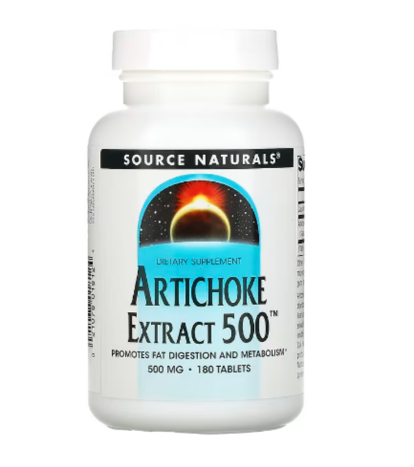 Source Naturals, Artichoke Extract 500, 500 mg, 180 Tablets