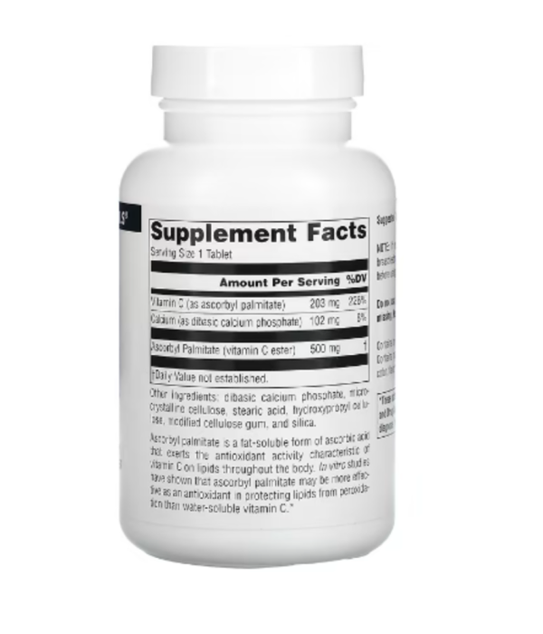 Source Naturals, Ascorbyl Palmitate, 500 mg, 90 Tablets
