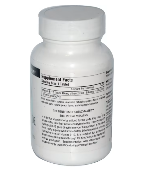 Source Naturals Athletic Series Dibencozide Coenzymated B-12 -- 120 Sublingual Tablets