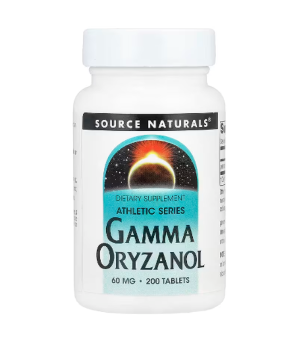 Source Naturals, Athletic Series, Gamma Oryzanol, 60 mg, 200 Tablets