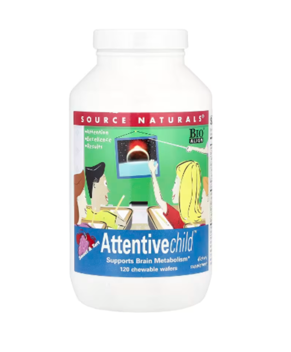 Source Naturals, Attentive Child™, Sweet & Tart, 120 Chewable Wafers
