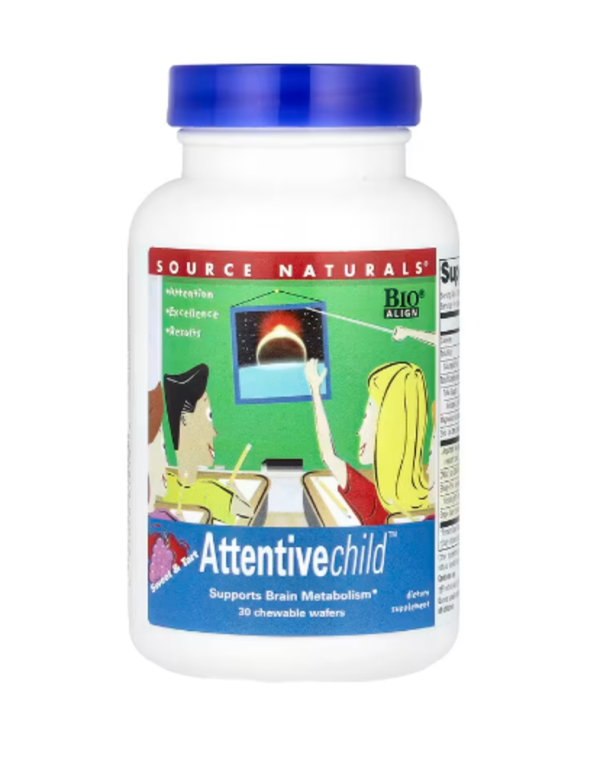 Source Naturals, Attentive Child™, Sweet & Tart, 30 Chewable Wafers