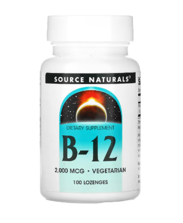 Source Naturals, B-12, 2,000 mcg, 100 Lozenges