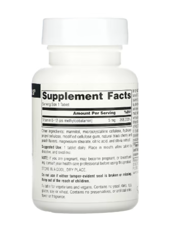 Source Naturals, B-12 Fast Melt, 5 mg, 60 Tablets