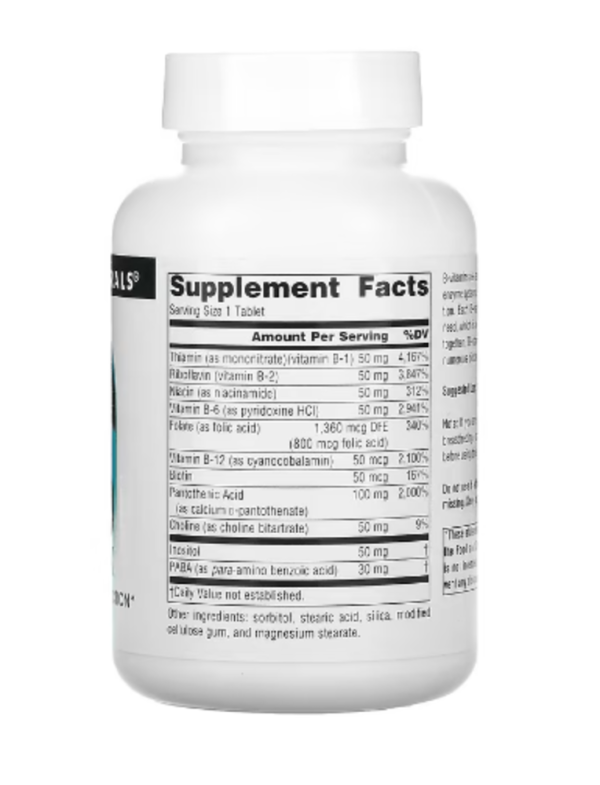 Source Naturals, B-50 Complex, 50 mg, 100 Tablets