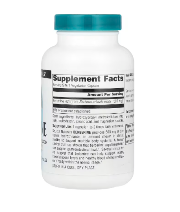 Source Naturals, Berberine , 500 mg, 120 Vegetarian Capsules