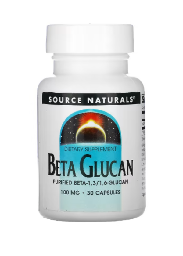 Source Naturals, Beta Glucan, 100 mg, 30 Capsules