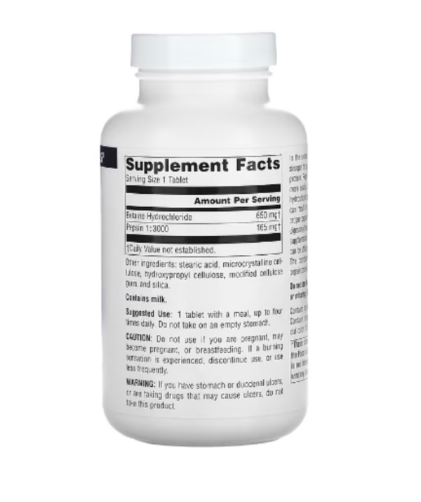 Source Naturals, Betaine HCl, 650 mg, 180 Tablets