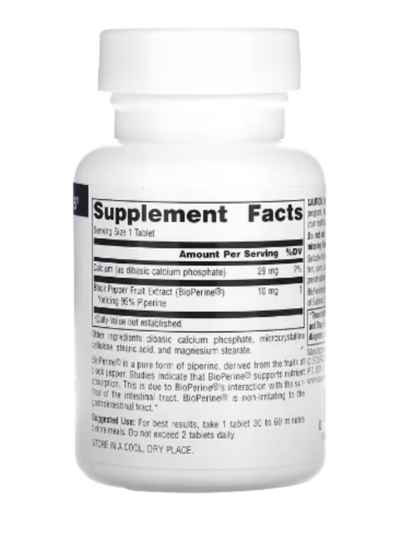 Source Naturals, BioPerine, 10 mg, 120 Tablets