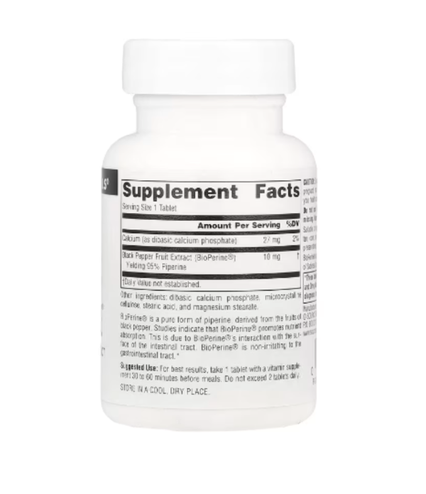 Source Naturals, BioPerine®, 10 mg, 60 Tablets