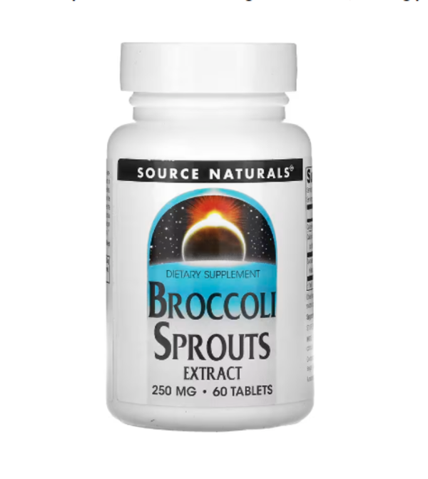 Source Naturals, Broccoli Sprouts Extract, 250 mg, 60 Tablets (125 mg per Tablet)