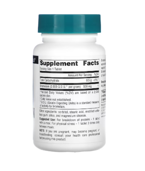 Source Naturals, Bromelain 2,000 GDU/Gram, 500 mg, 60 Tablets