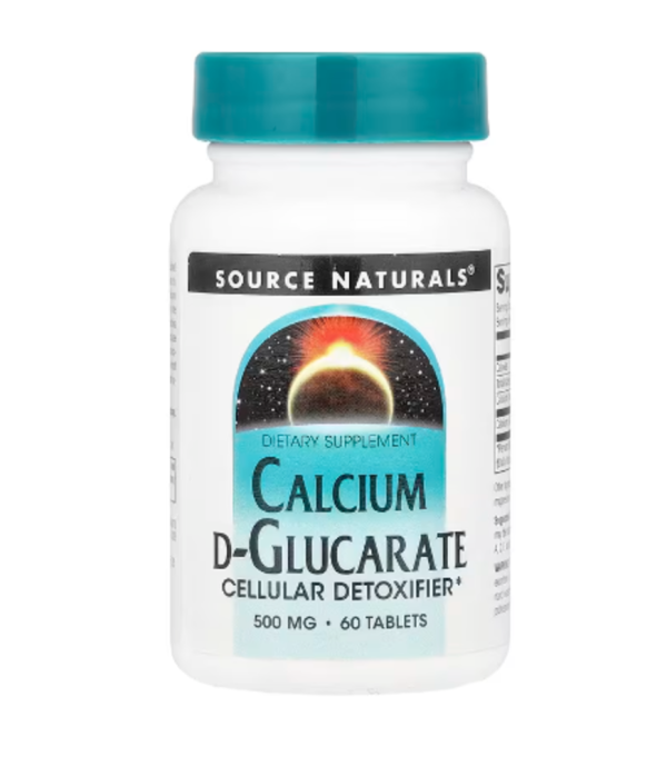 Source Naturals, Calcium D-Glucarate, 1,000 mg, 60 Tablets (500 mg per Tablet)