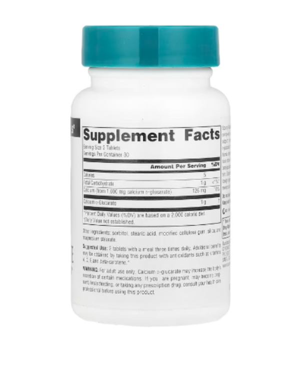 Source Naturals, Calcium D-Glucarate, 1,000 mg, 60 Tablets (500 mg per Tablet)