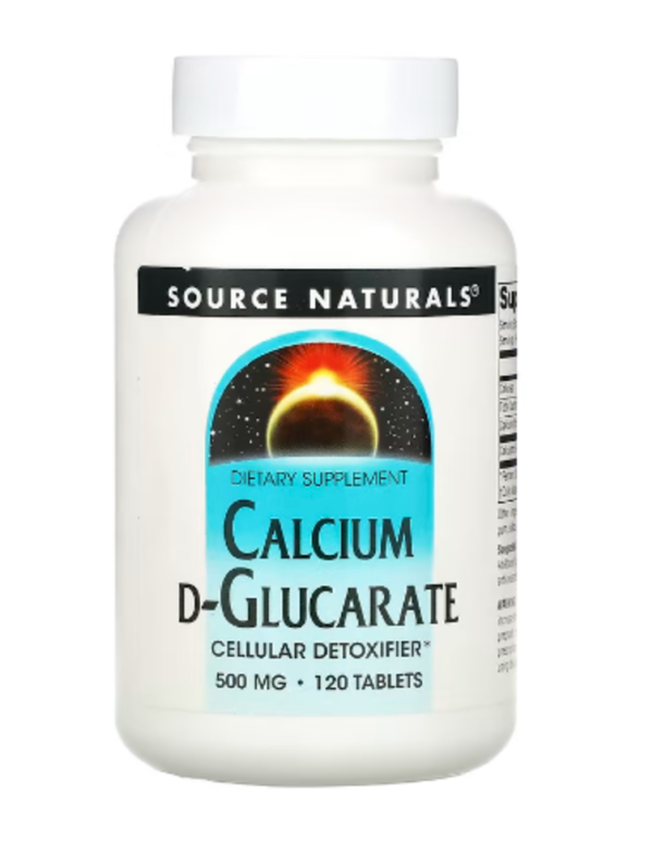 Source Naturals, Calcium D-Glucarate, 500 mg, 120 Tablets