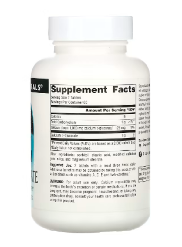 Source Naturals, Calcium D-Glucarate, 500 mg, 120 Tablets