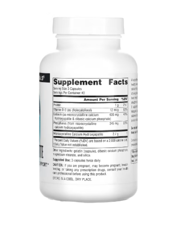 Source Naturals, Calcium Hydroxyapatite, 120 Capsules