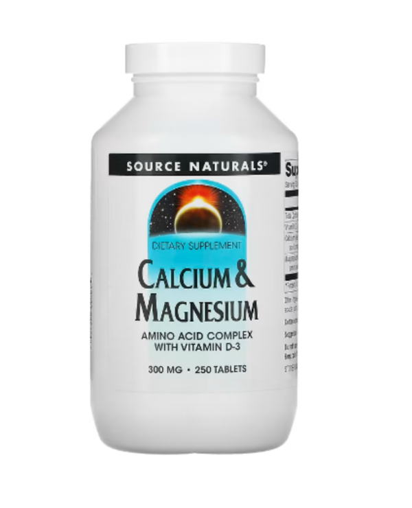 Source Naturals, Calcium & Magnesium, 300 mg, 250 Tablets