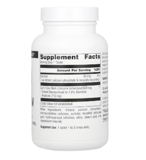 Source Naturals, Cat's Claw, 500 mg, 120 Tablets