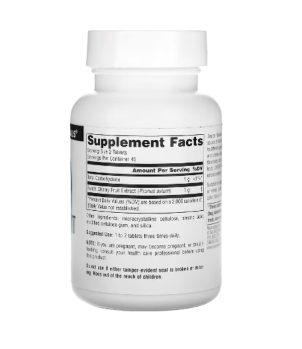 Source Naturals, Cherry Fruit Extract, 500 mg, 90 Tablets