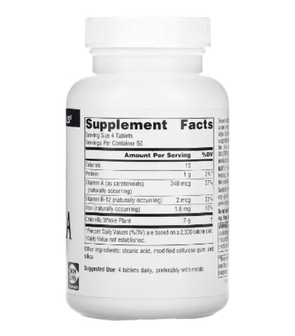 Source Naturals, Chlorella, 500 mg, 200 Tablets