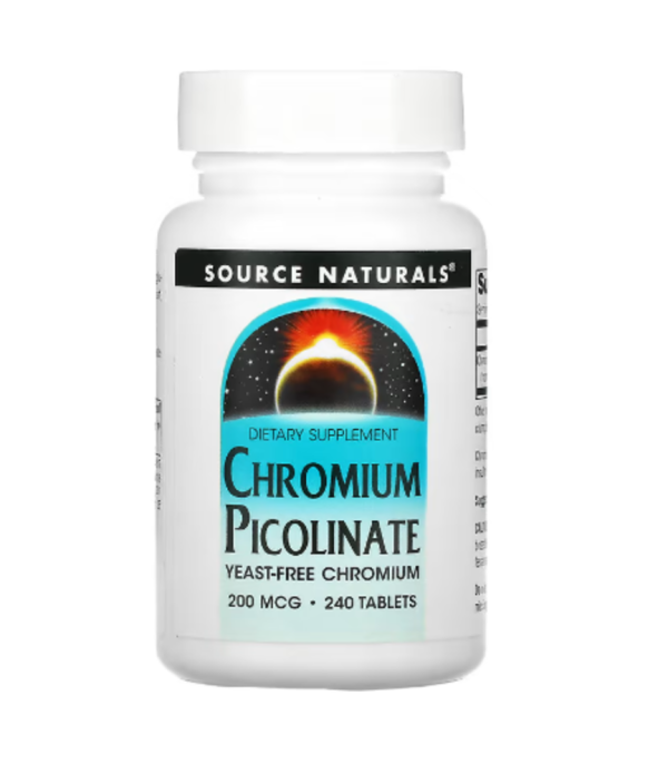 Source Naturals, Chromium Picolinate, 200 mcg, 240 Tablets