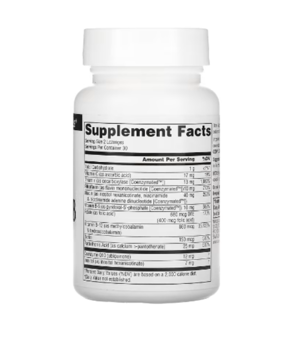 Source Naturals, Coenzymate B Complex, Peppermint, 60 Lozenges