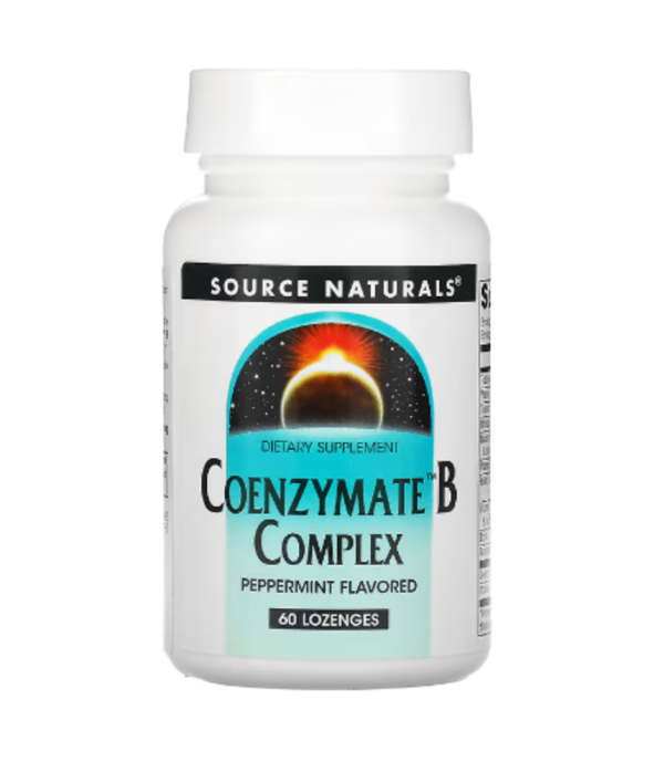 Source Naturals, Coenzymate B Complex, Peppermint, 60 Lozenges