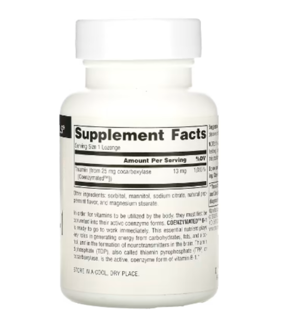 Source Naturals, Coenzymated B-1, 60 Lozenges