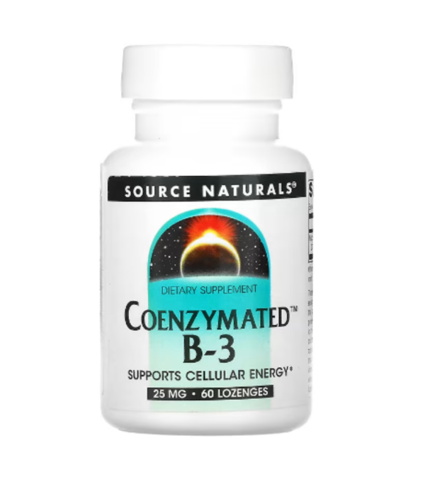 Source Naturals, Coenzymated B-3, 25 mg, 60 Lozenges