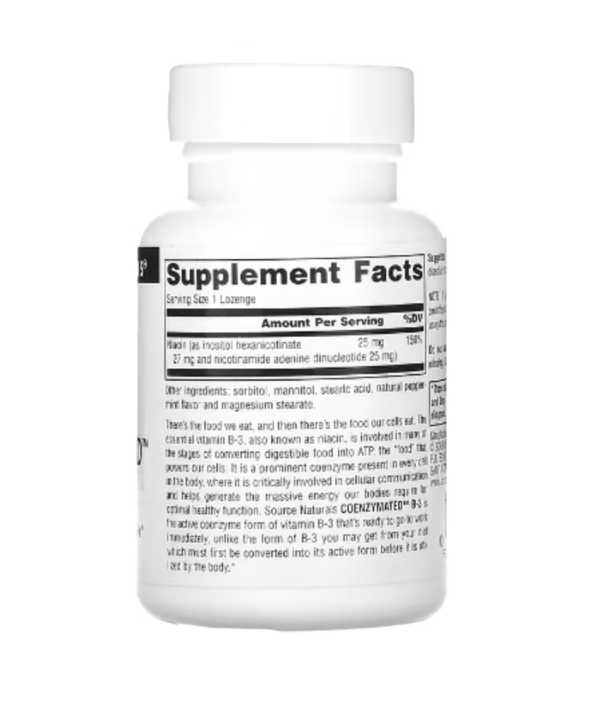 Source Naturals, Coenzymated B-3, 25 mg, 60 Lozenges